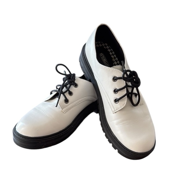 Seychelles Katie Oxfords With Chunky Heel Size 7 - Picture 1 of 6